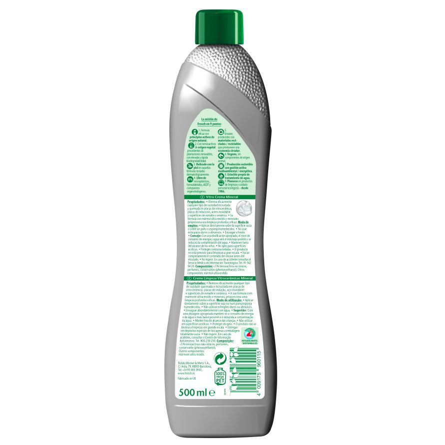 Packung mit 10 Eco Frosch 500ml Keramikkochfeld-Reinigungscreme mit Mineralien