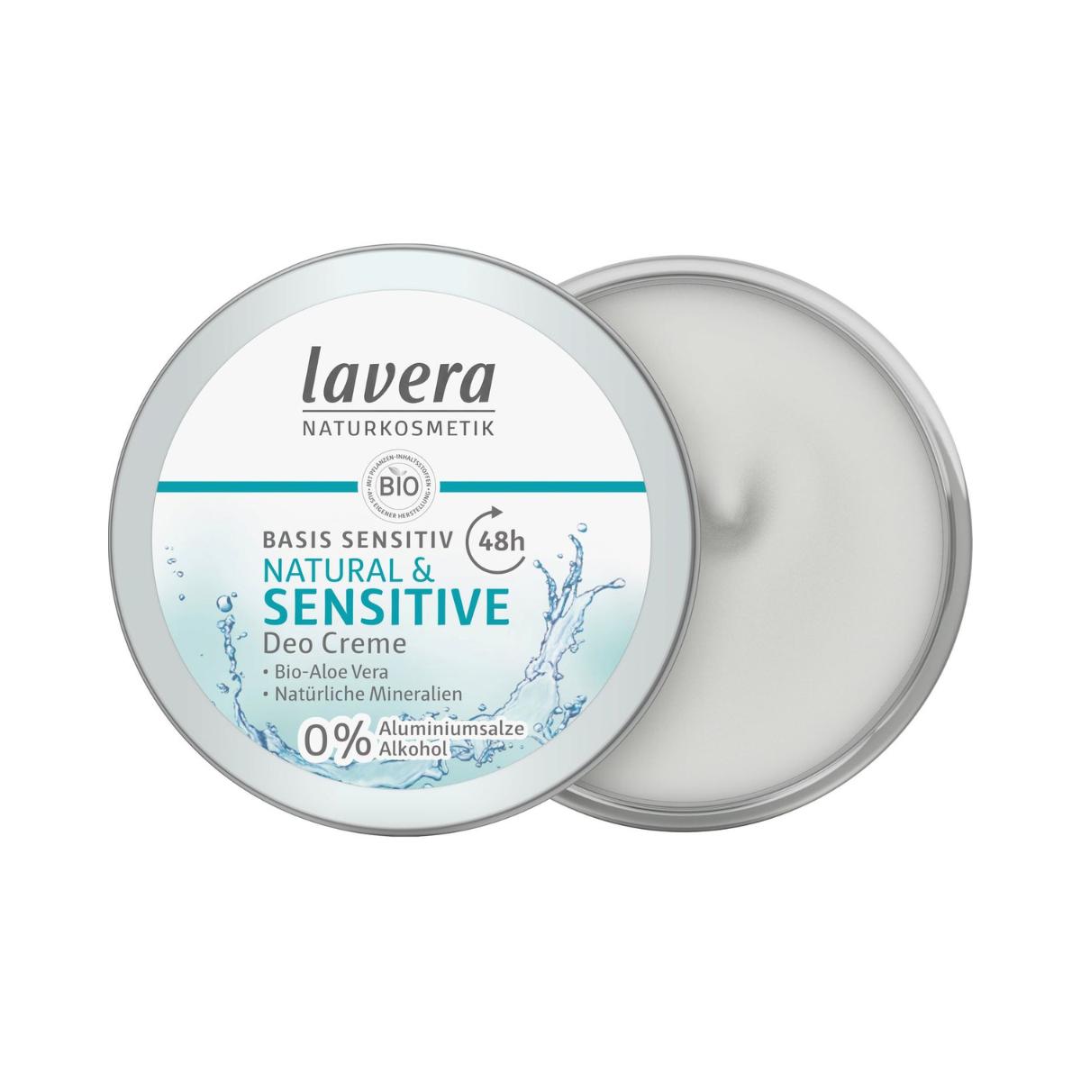 Deodorantcreme 48h basis sensitiv, Lavera 50 ml