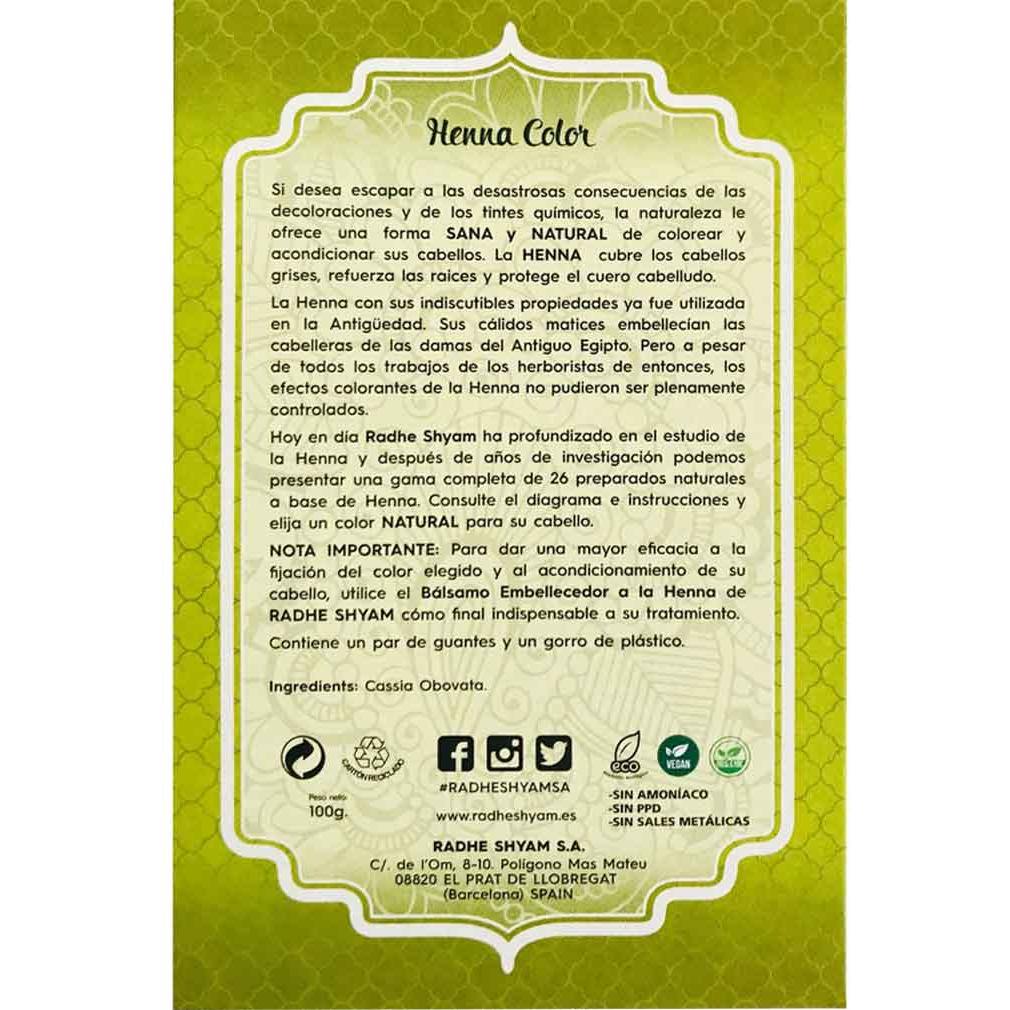 Poudre de henné neutre Radhe Shyam 100 g