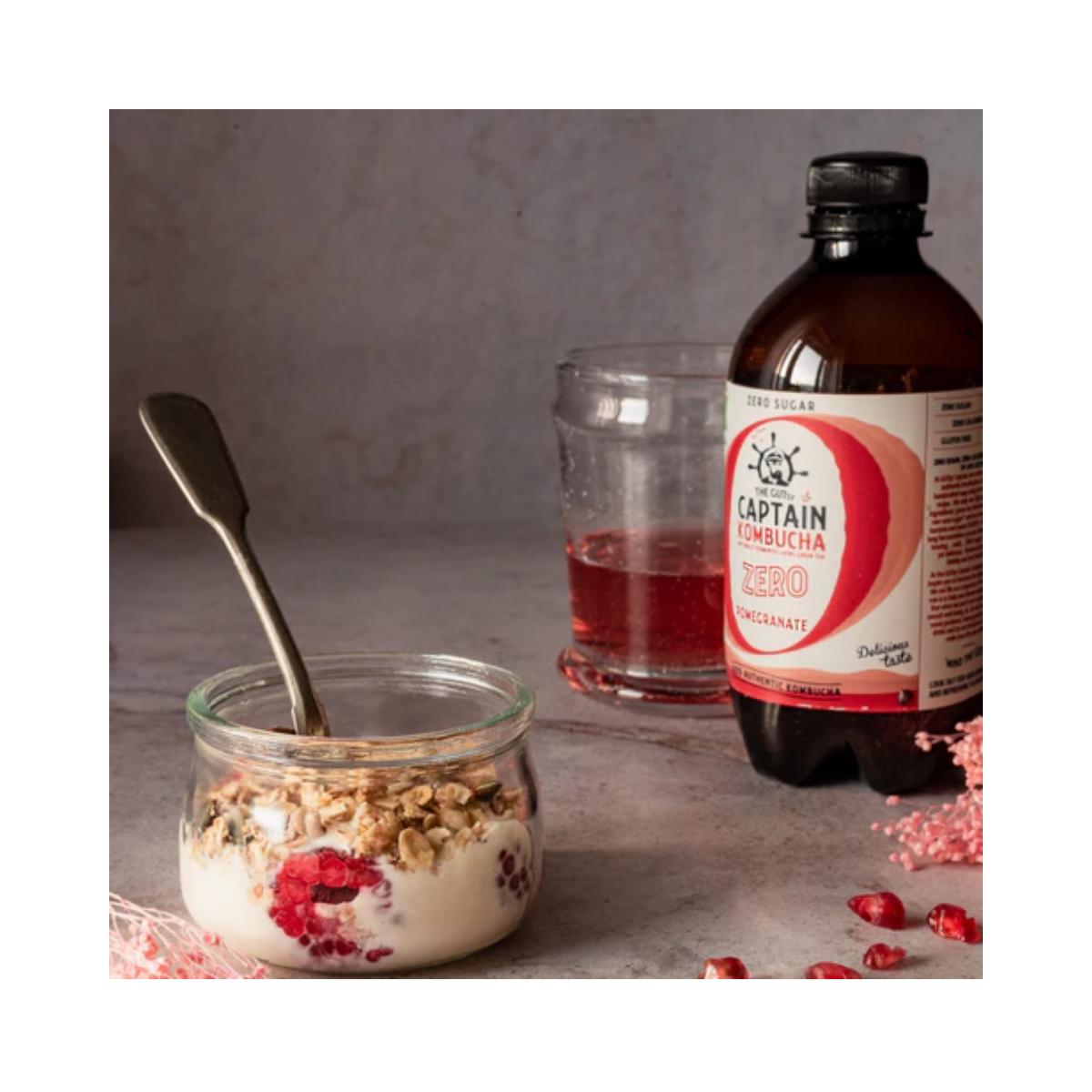 Kombucha Zero Granatäpple BIO Captain Kombucha 400 ml