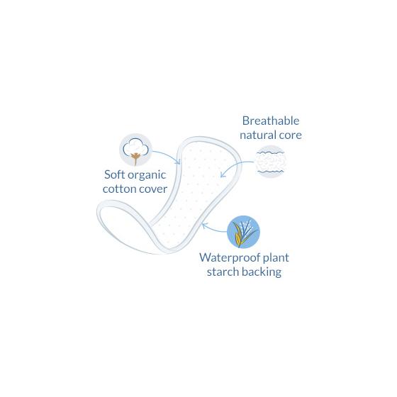 Natracare anatomische inlegkruisjes 30 stuks