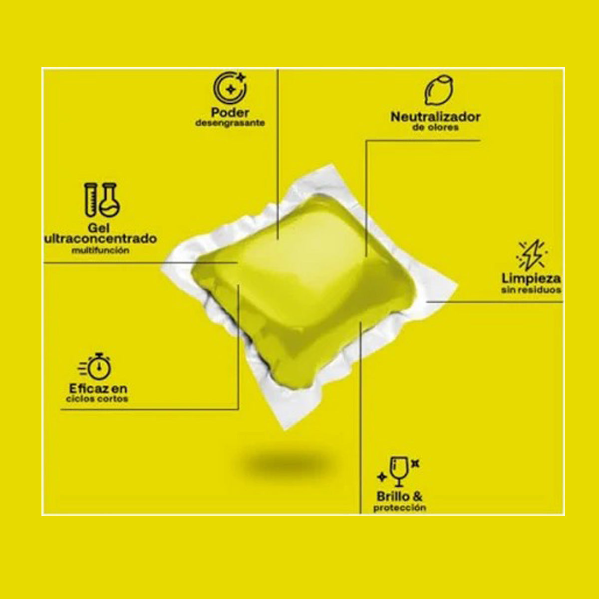 Detersivo per lavastoviglie in gel Eco FLOPP 110 capsule