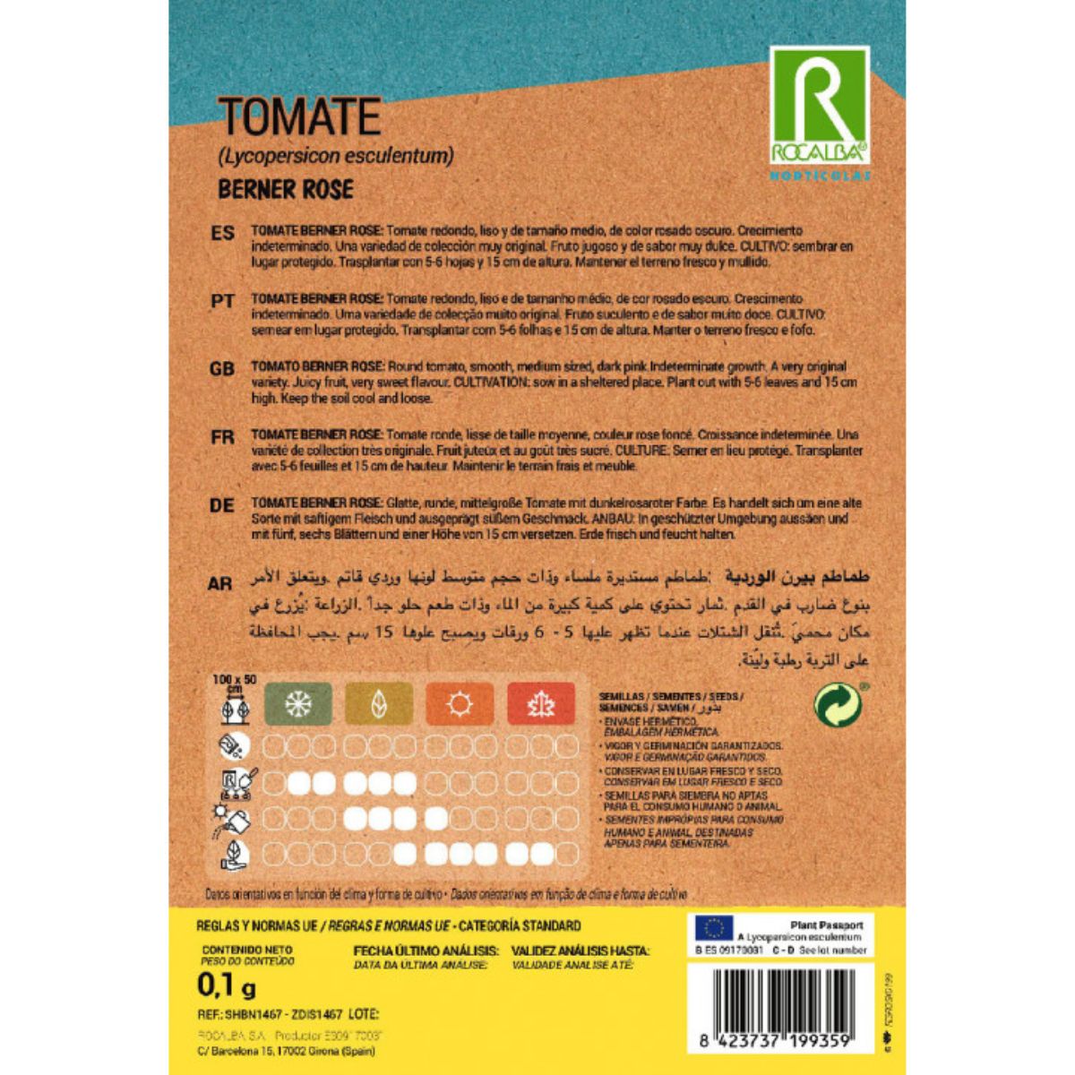 Frön av rosa Bern-tomat