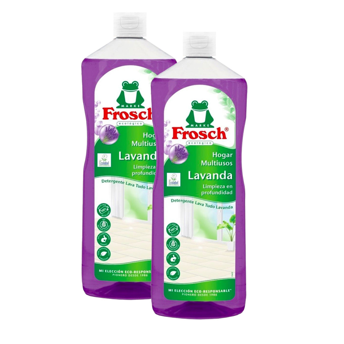 Confezione da 2 detergenti multiuso alla lavanda Frosch 1L