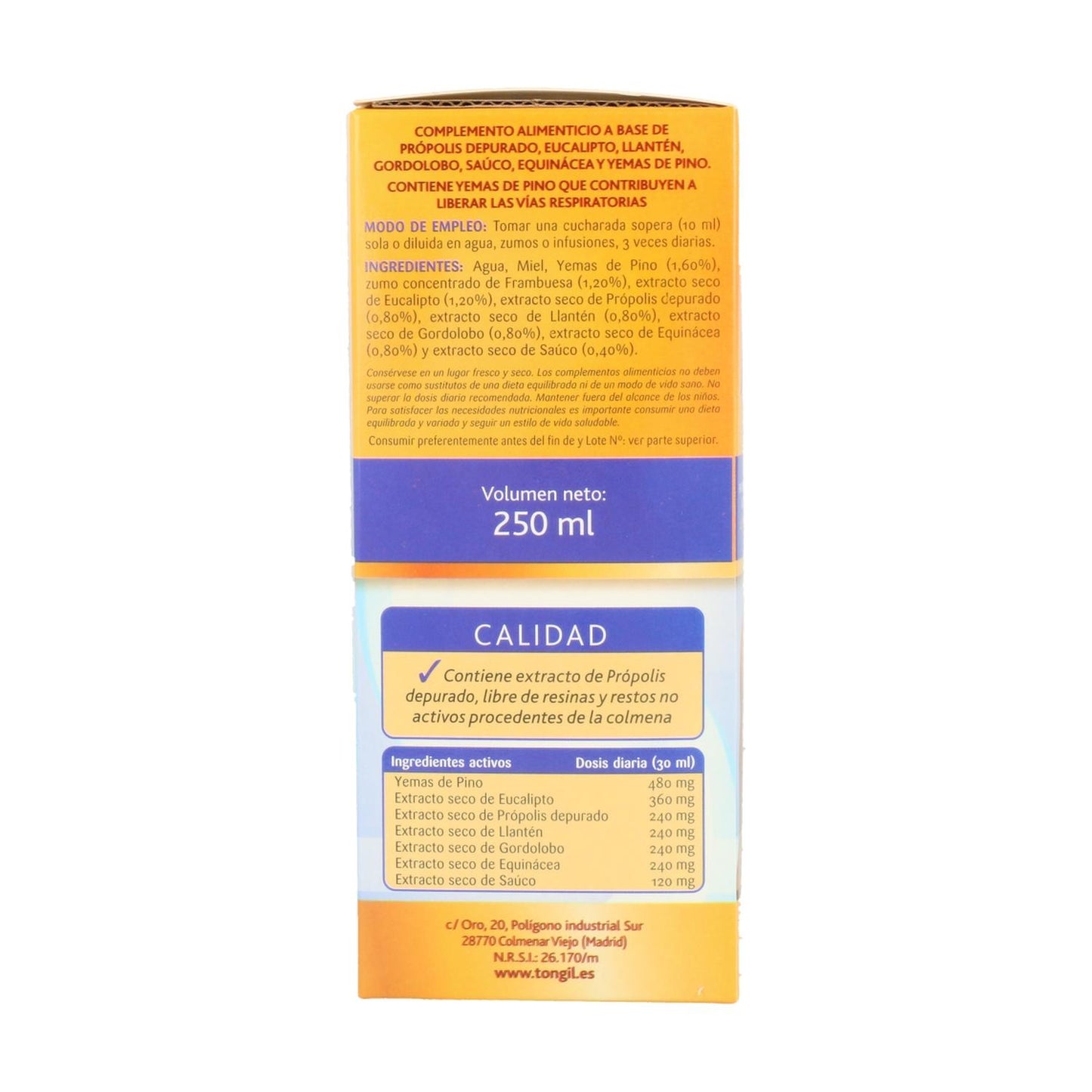 Apicol Propolis-Extrakt-Sirup Tongil 250 ml
