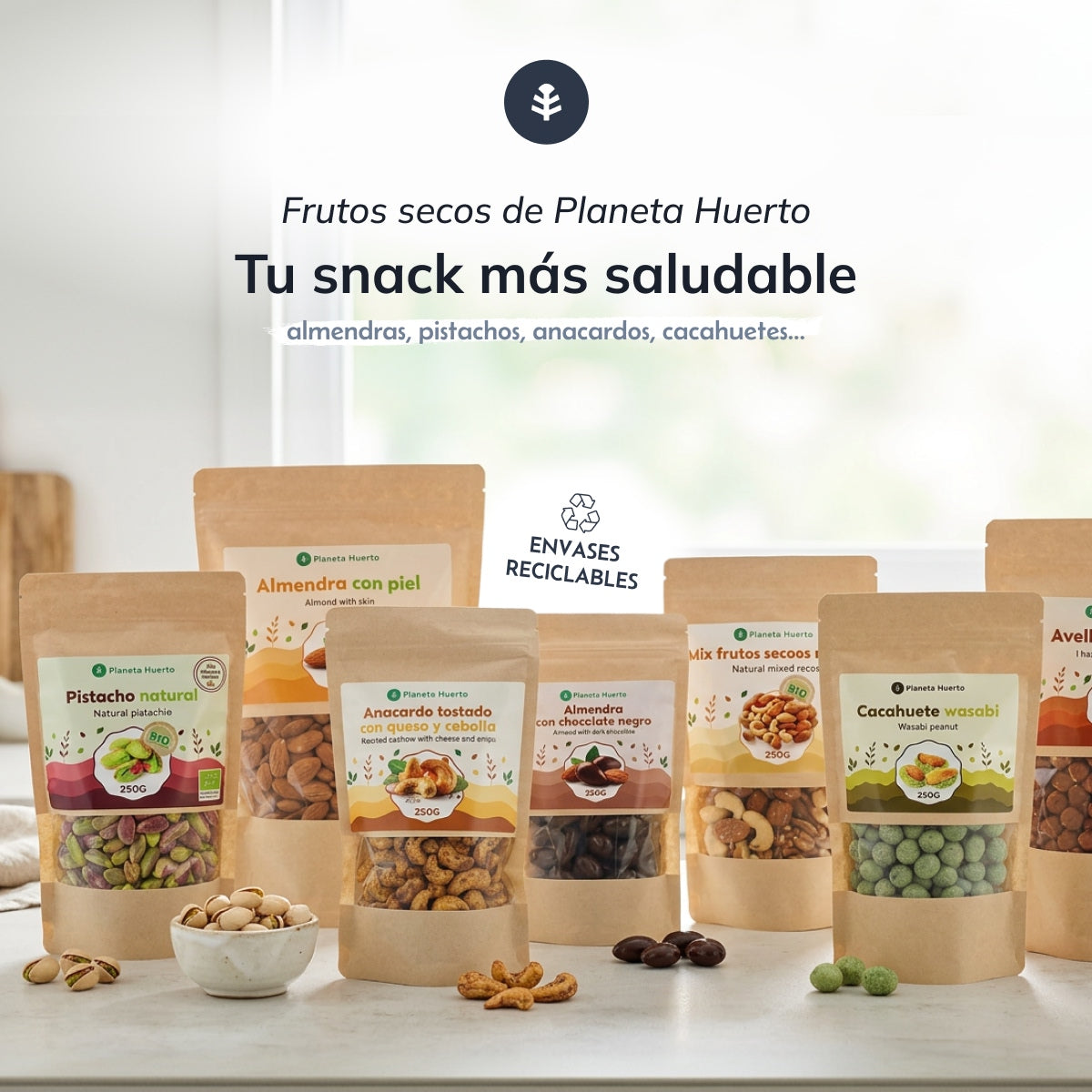 Amande de pistache naturelle ECO Planeta Huerto 250 g