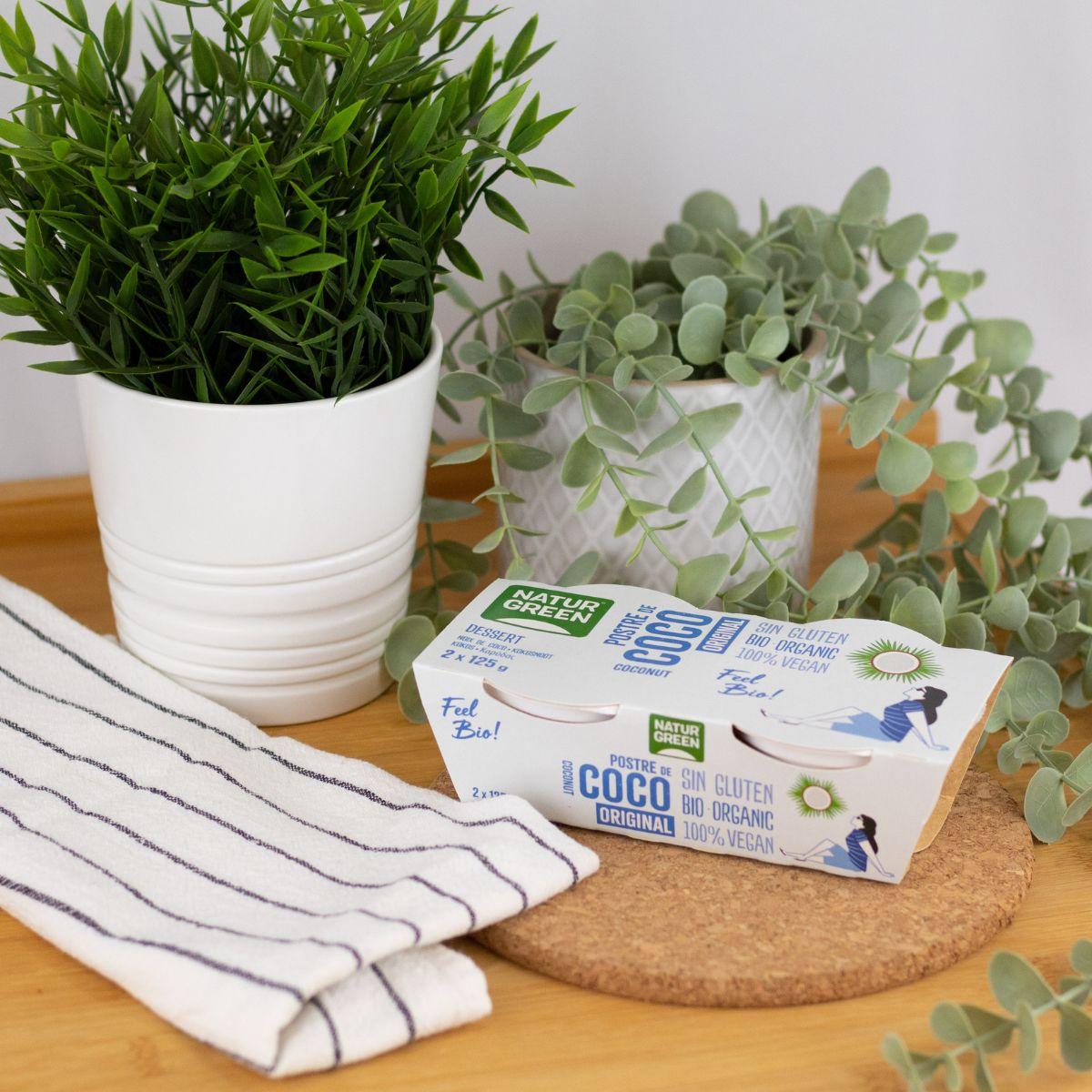 Deser kokosowy Nature Naturgreen, 2 x 125 g