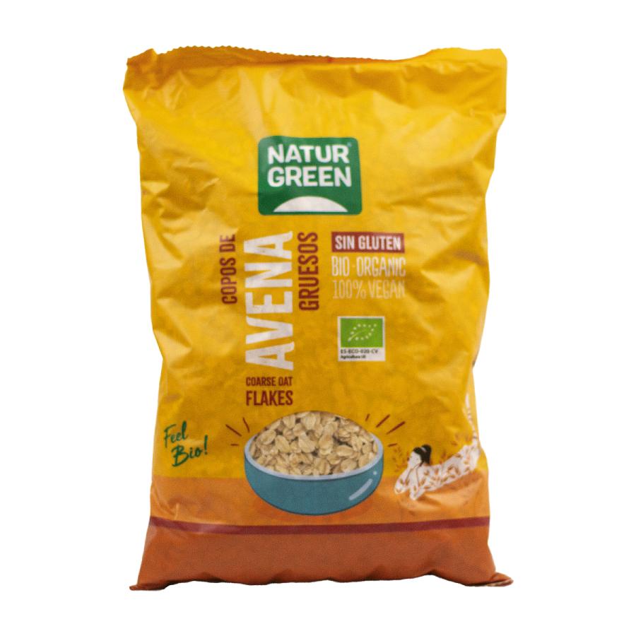 Glutenfria grova havregryn Bio NaturGreen 1 kg