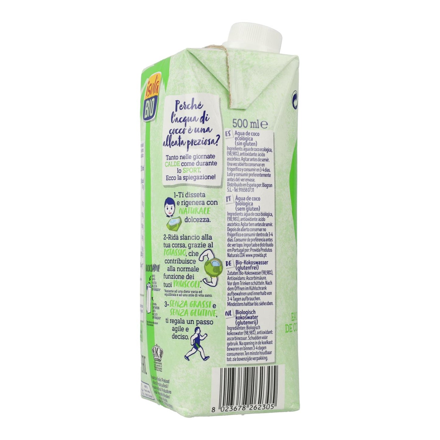 Bio-Kokoswasser Isola Bio 500 ml