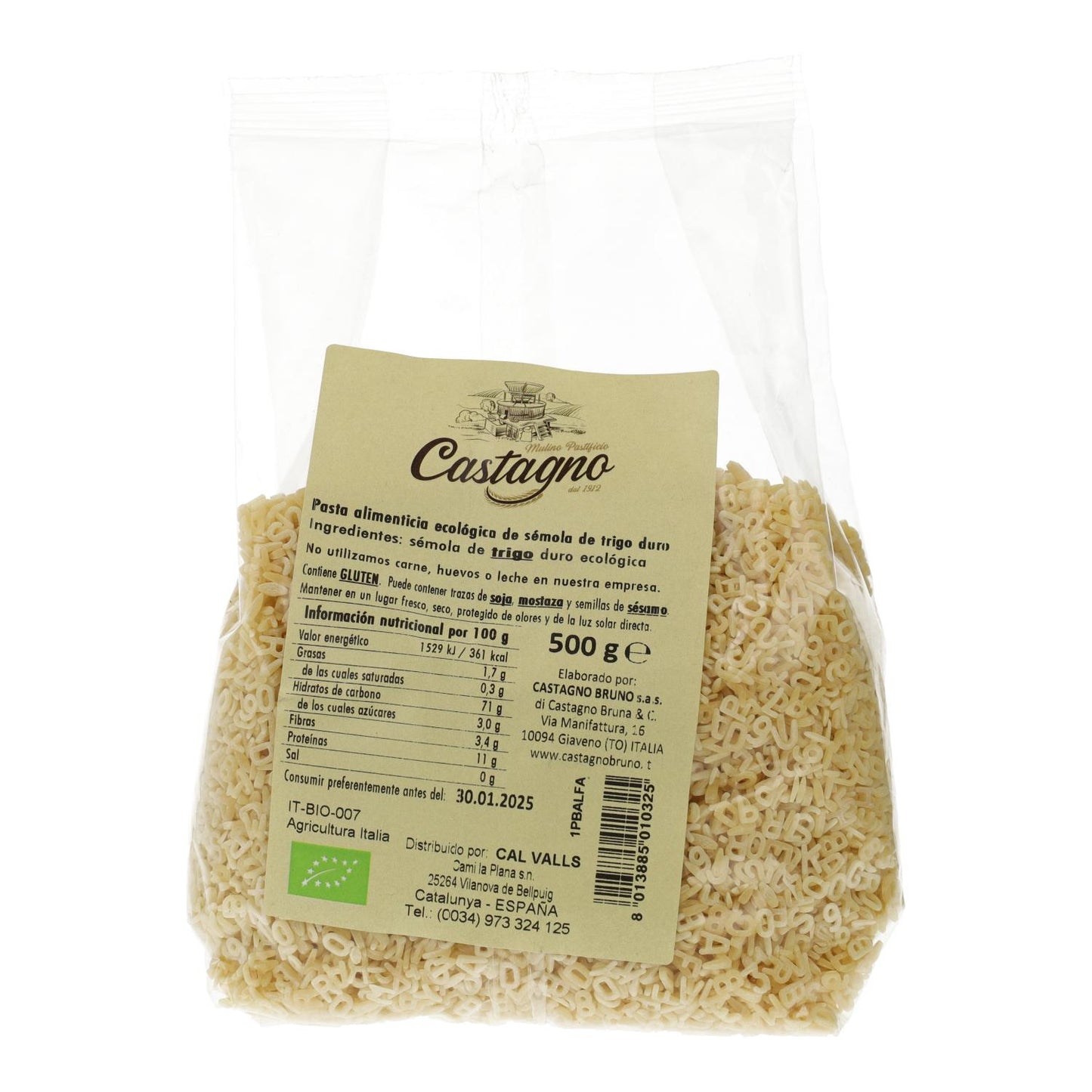ECO Castagno Hartweizen-Buchstabensuppe 500 g