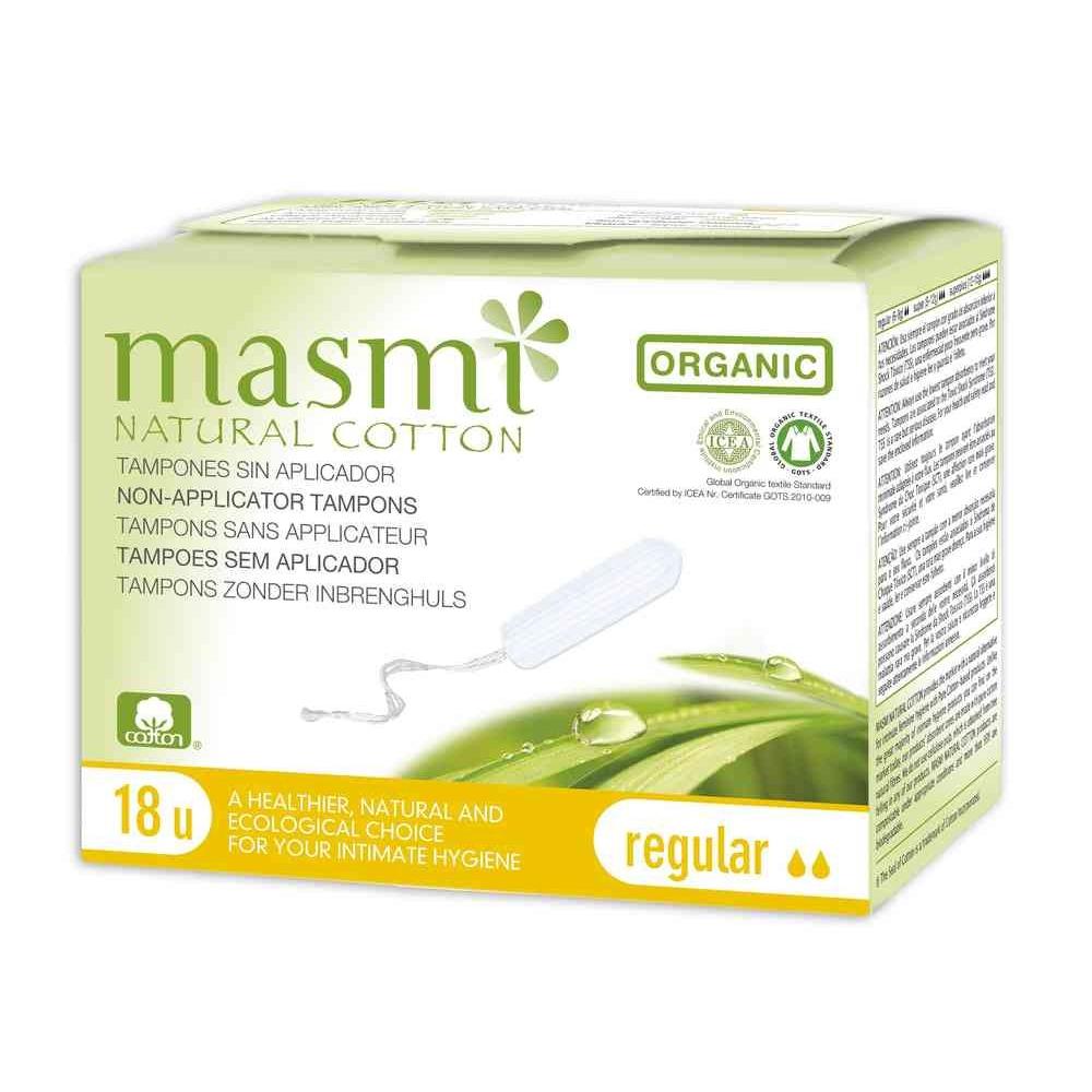 ECO Masmi regular tampons without applicator, 18 units