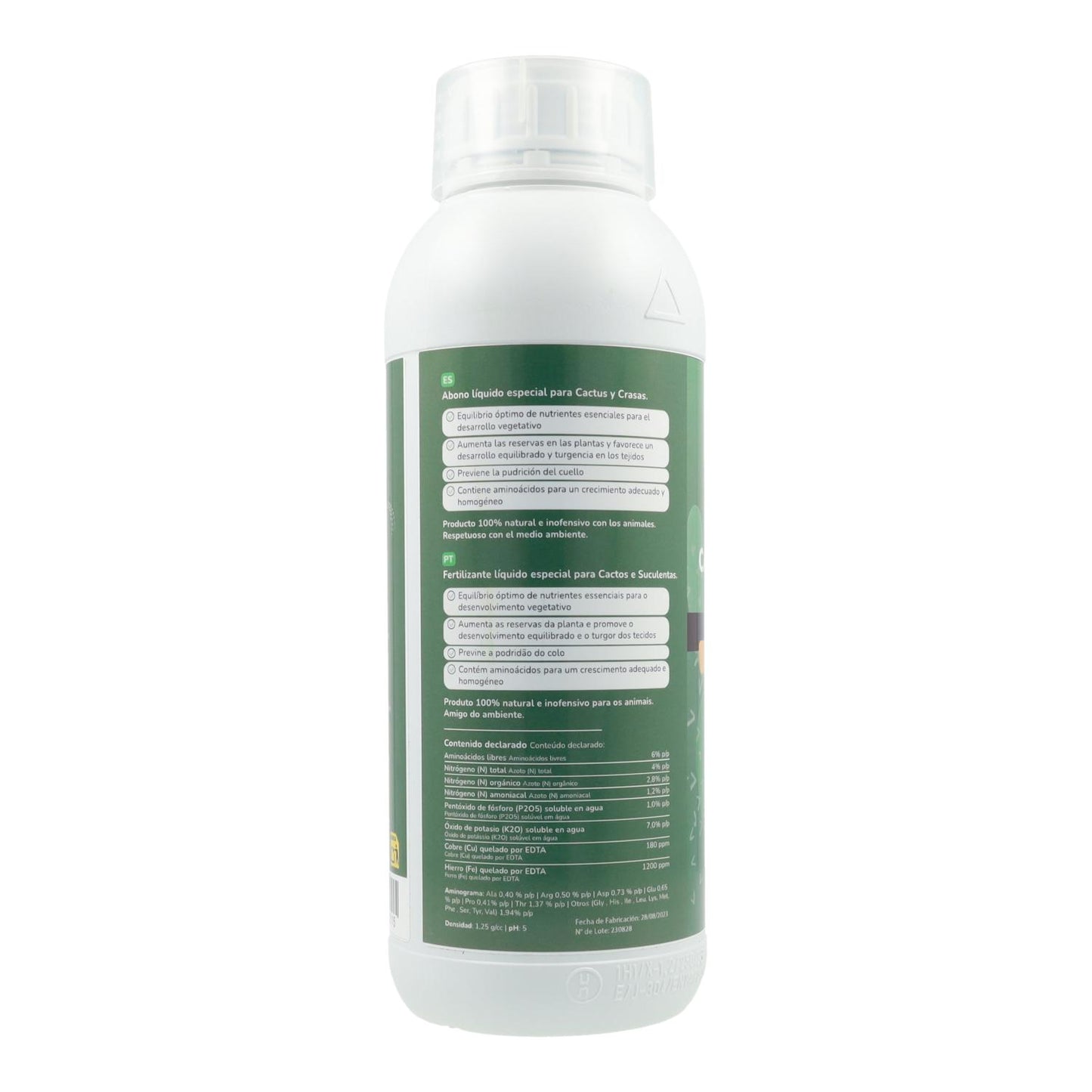 Cactus et Crasas Engrais liquide Planeta Huerto 1 l