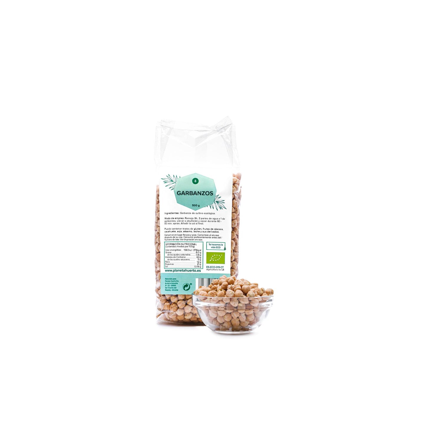 Kikkererwten ECO Planeta Huerto 500 g