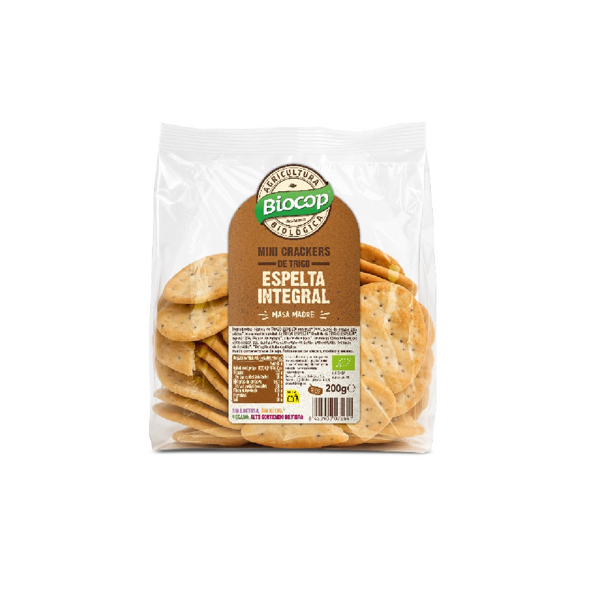 Mini cracker integrali di farro con lievito madre BIO Biocop 200 g