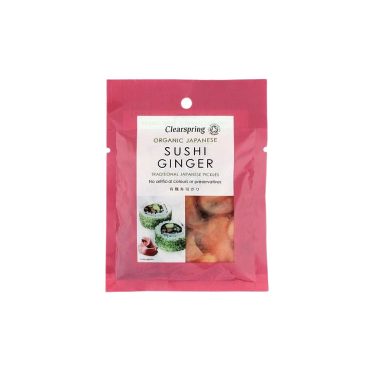 Mazerierter Ingwer für Sushi Bio Clearspring 50 g