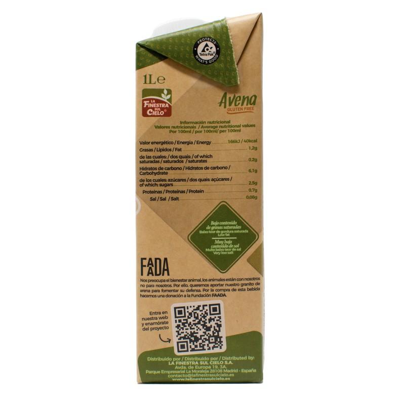 Pakket 6 x glutenvrije haverdrank La Finestra Sul Cielo 1 L