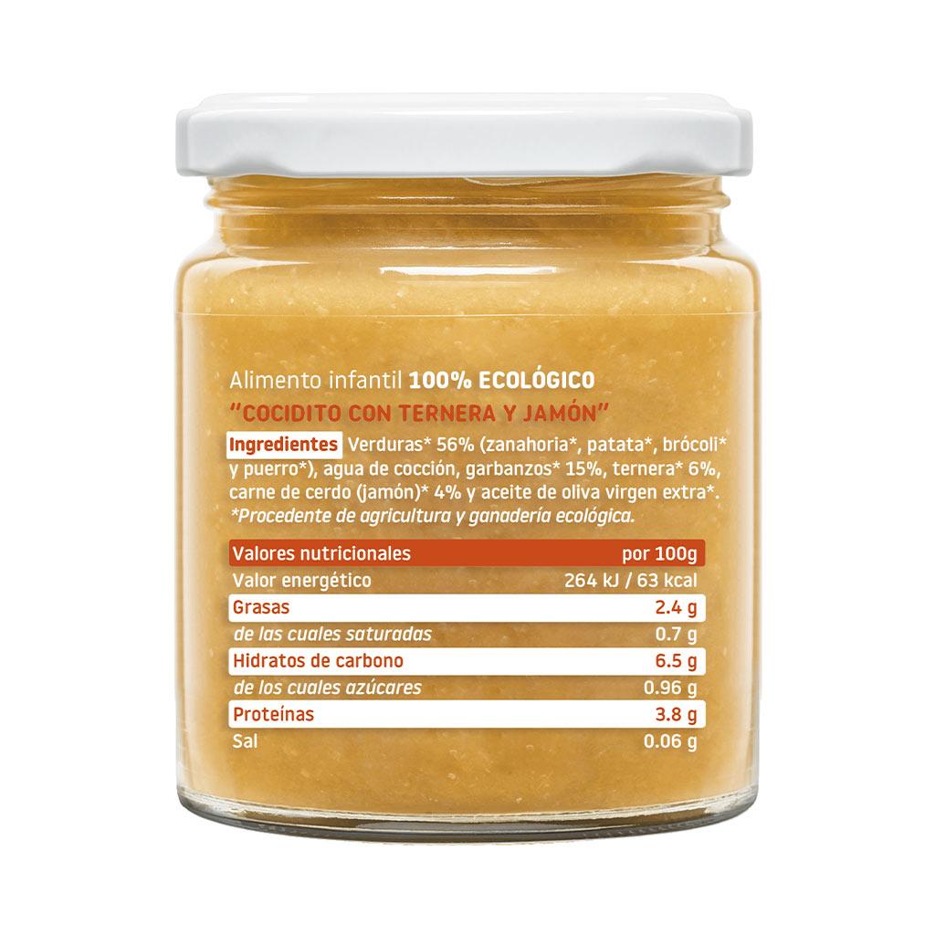 Liten burk med ekologisk köttgryta med nötkött och skinka 230 g