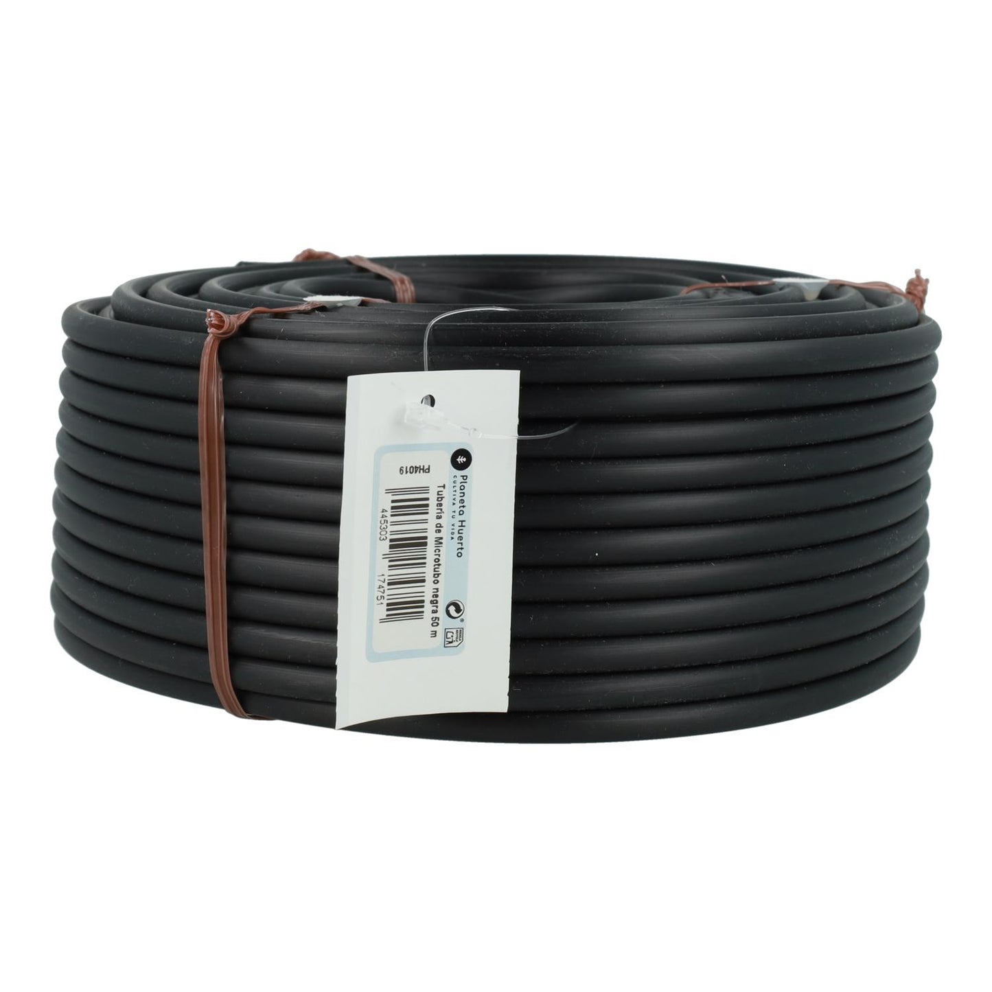 Black micro tubing Ø 4 mm Planeta Huerto 50 m
