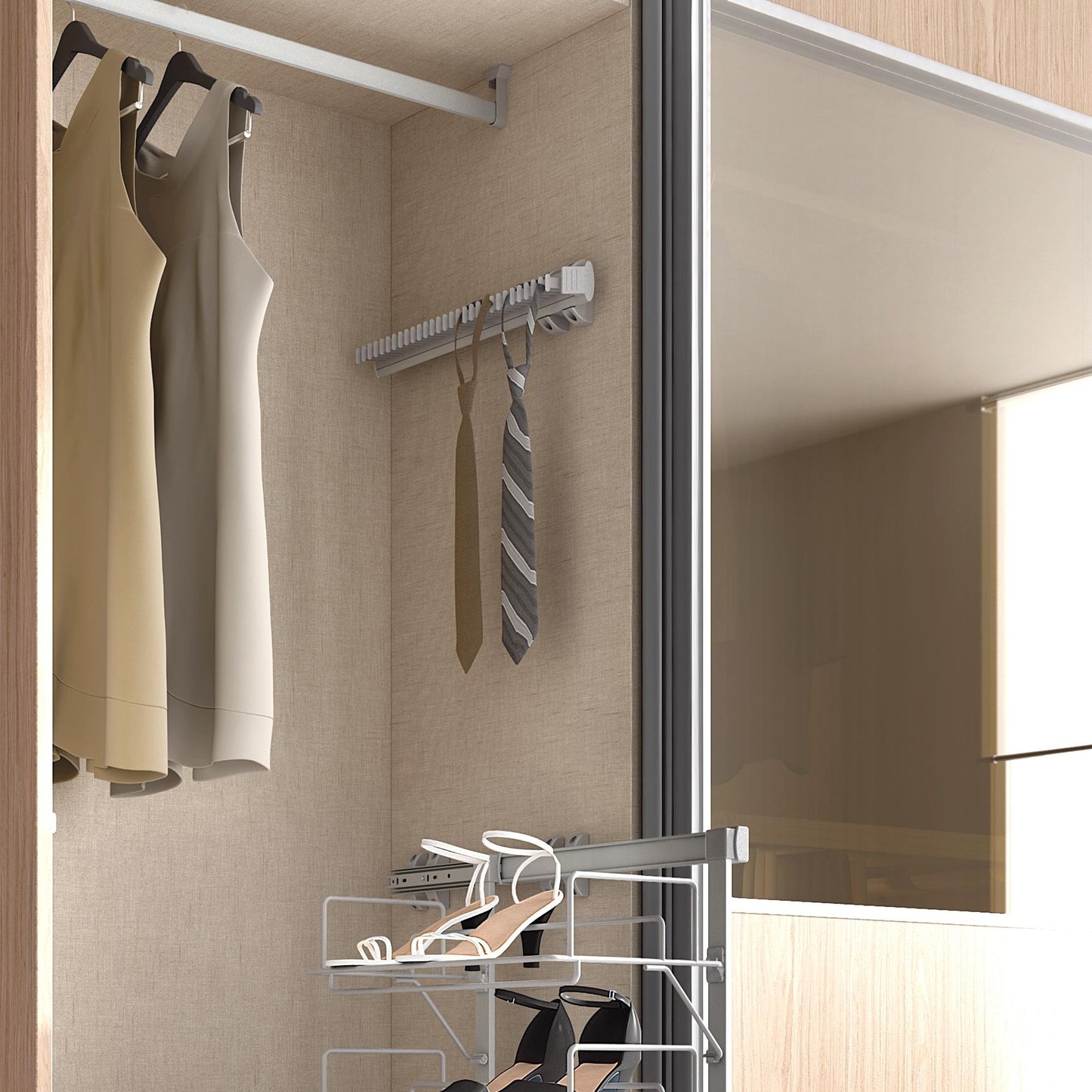 Portacravatte laterale estraibile Keeper