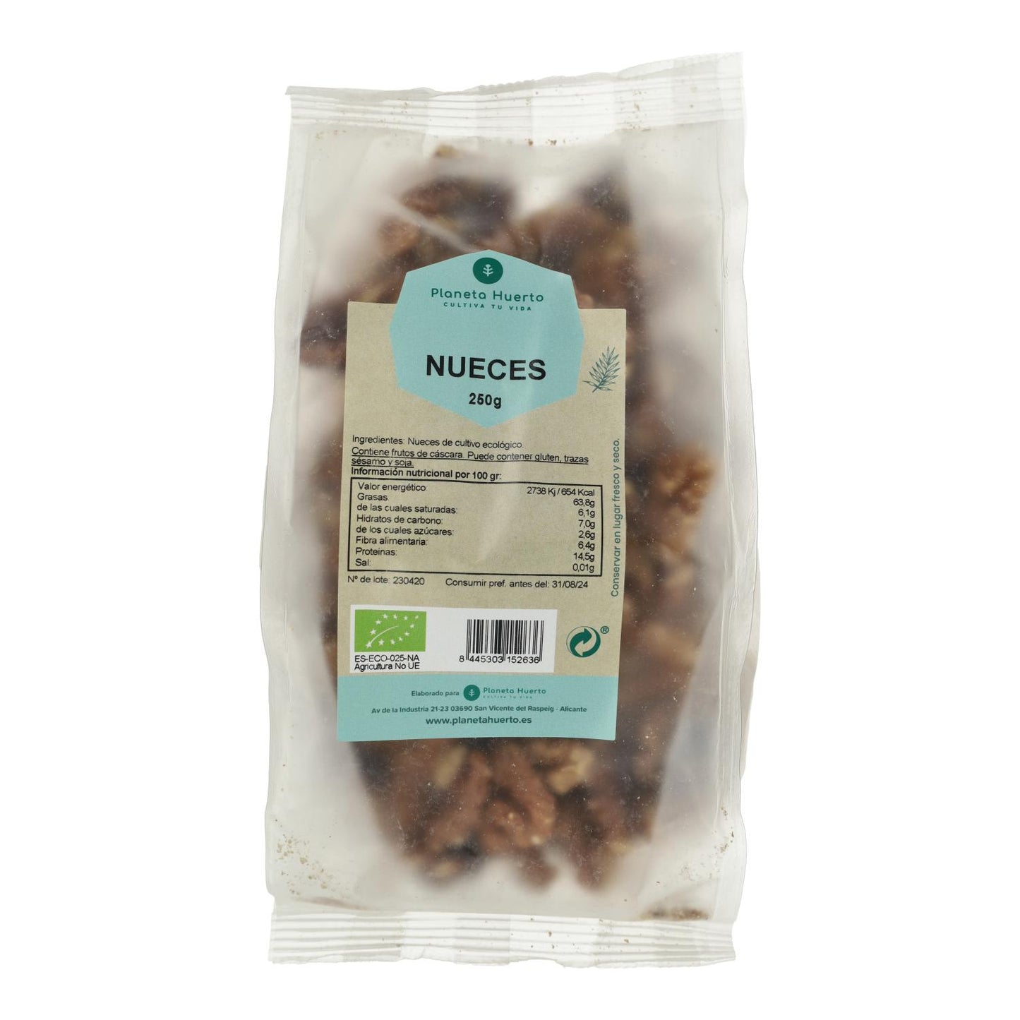 ECO Planeta Huerto skalade valnötter 250 g
