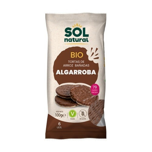 Reiskuchen mit Johannisbrotüberzug Sol Natural 100g