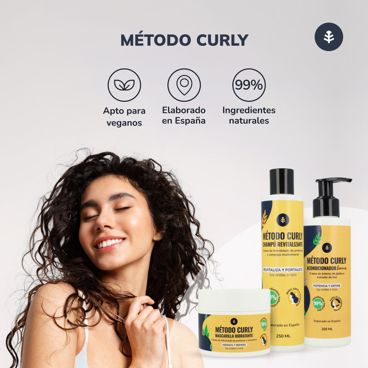 Conditionneur sans rinçage Curly Method Planet Orchard 200 ml