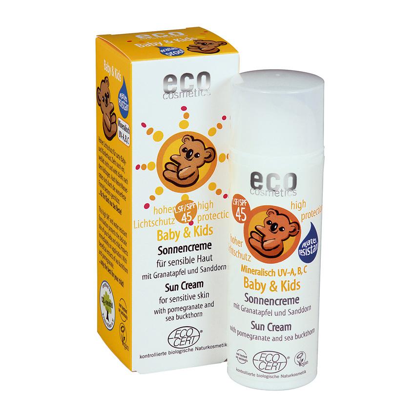 Sonnenschutz F45 für Babys und Kinder von EcoCosmetics 50 ml