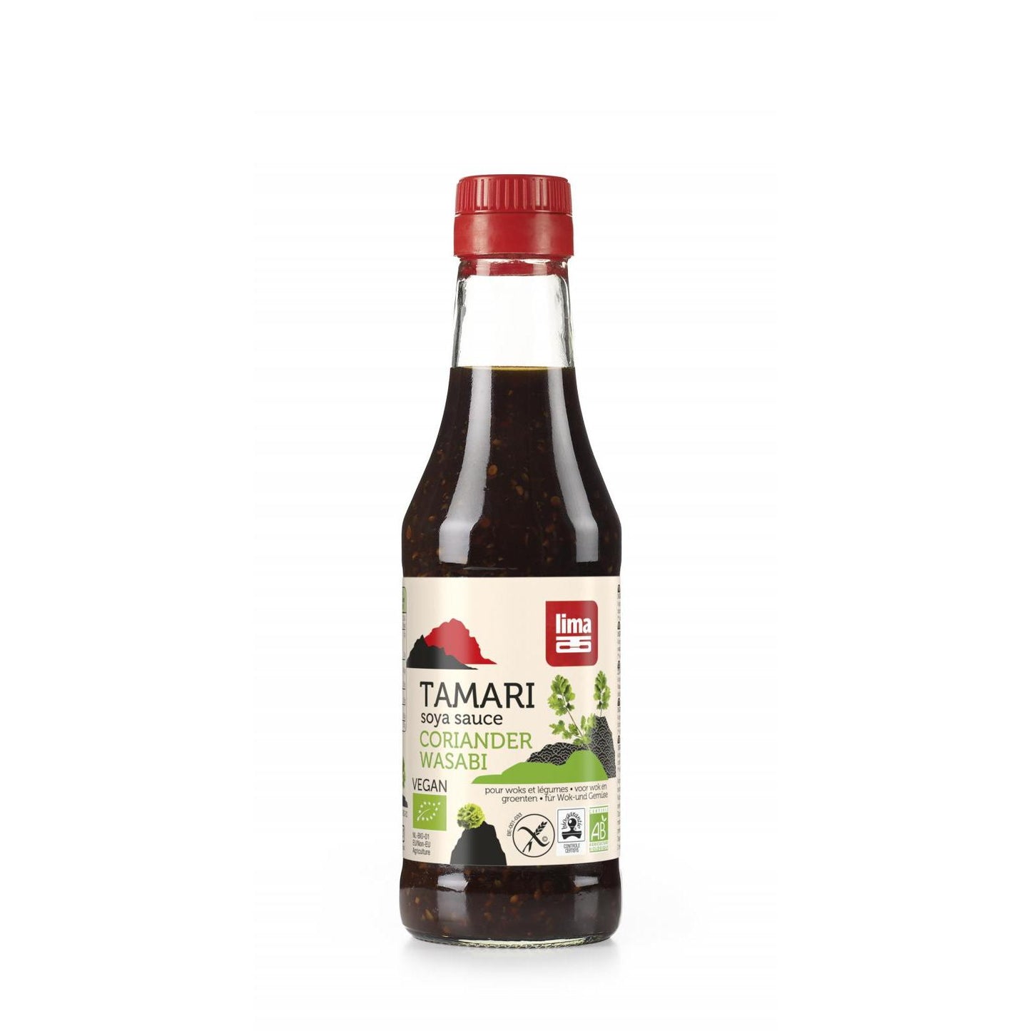 Tamari-Sojasauce mit Wasabi und Koriander-Limette 250 ml