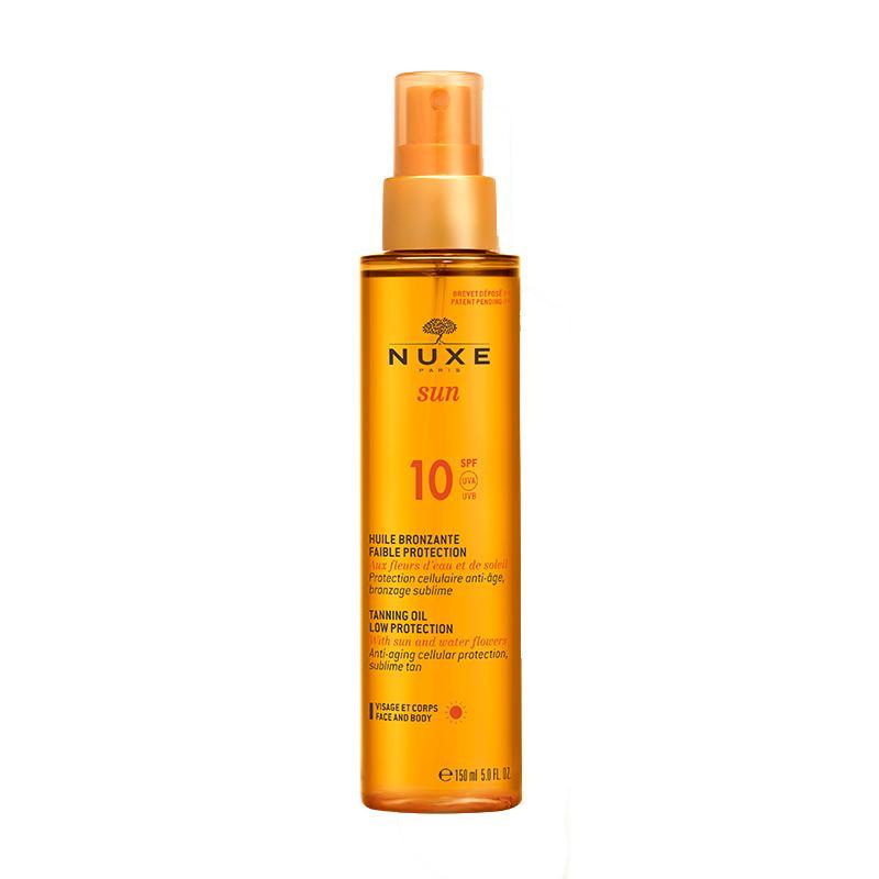 Nuxe Sun Sonnenöl für Gesicht und Körper mit niedrigem Lichtschutzfaktor SPF10 Nuxe 150 ml