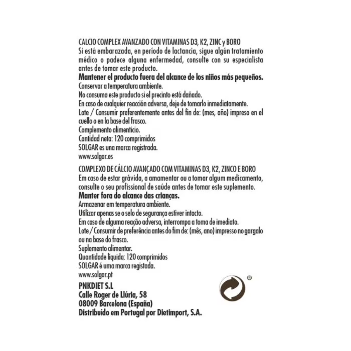 Leder Ultimate Bone Support Solgar 120 tabletter