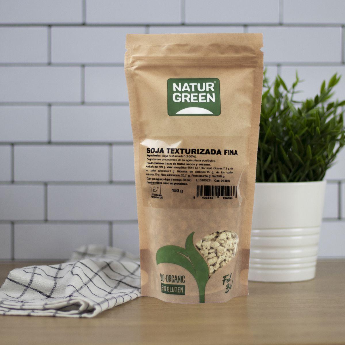 Naturgreen Sojabohnen mit feiner Textur, 150 g