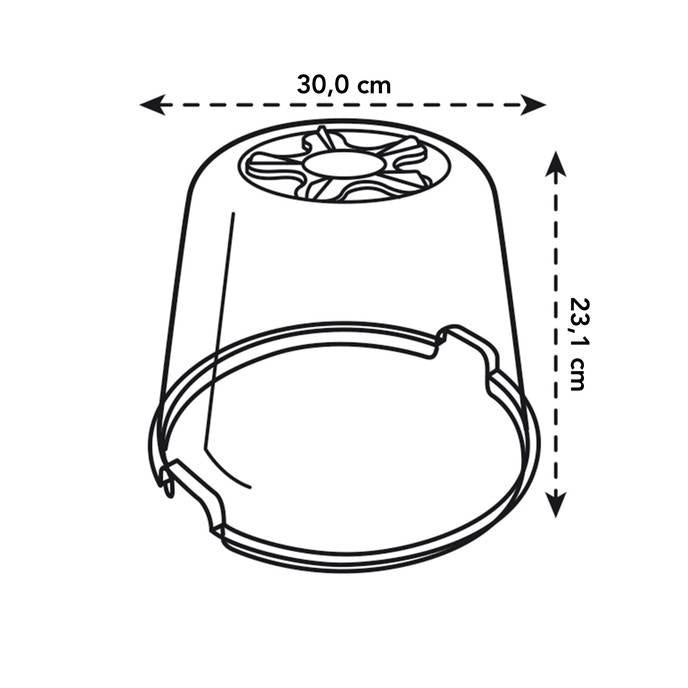 Gewächshausabdeckung für Blumentöpfe Green Basics Elho 17 cm