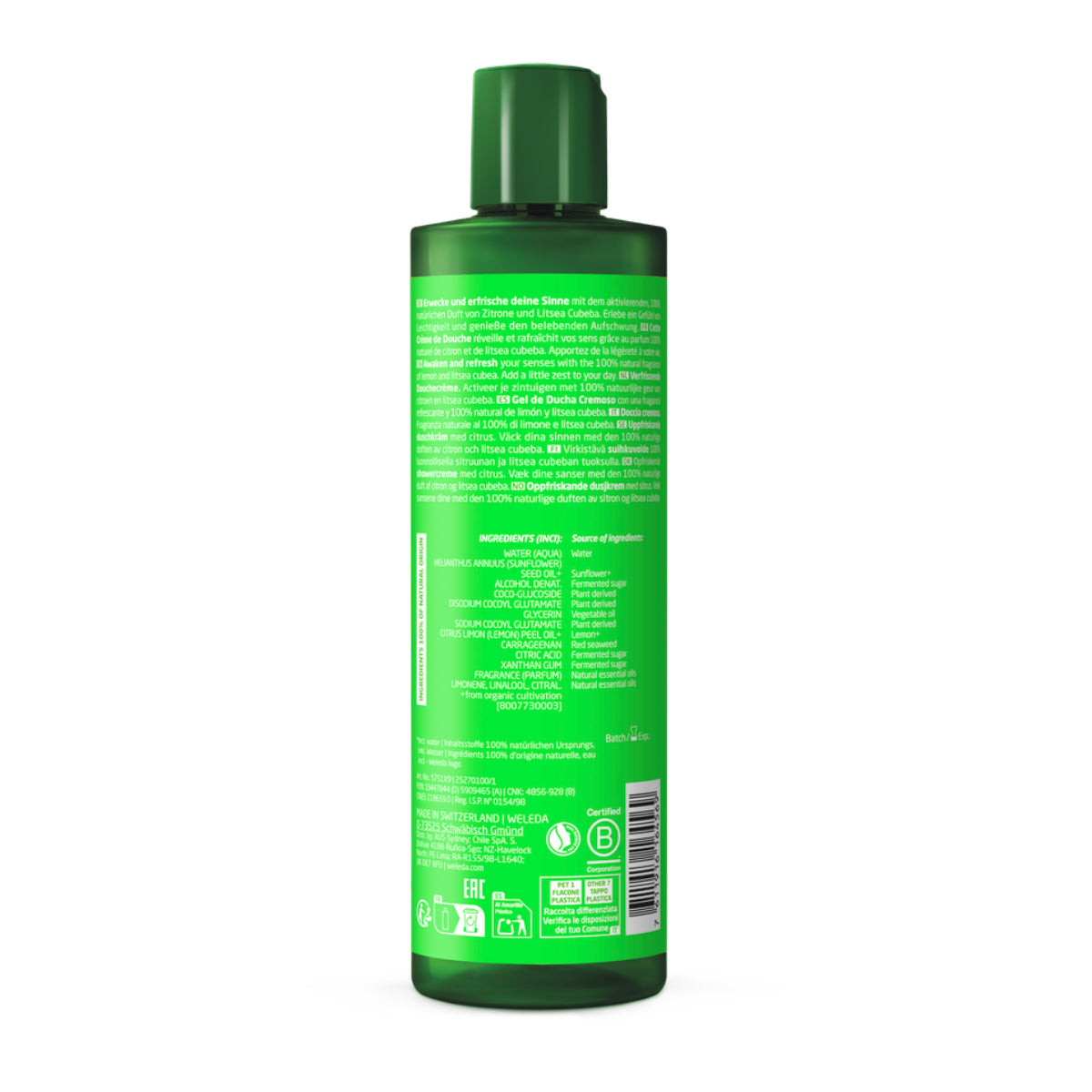 Gel douche crémeux Refresh Citrus Weleda 400 ml