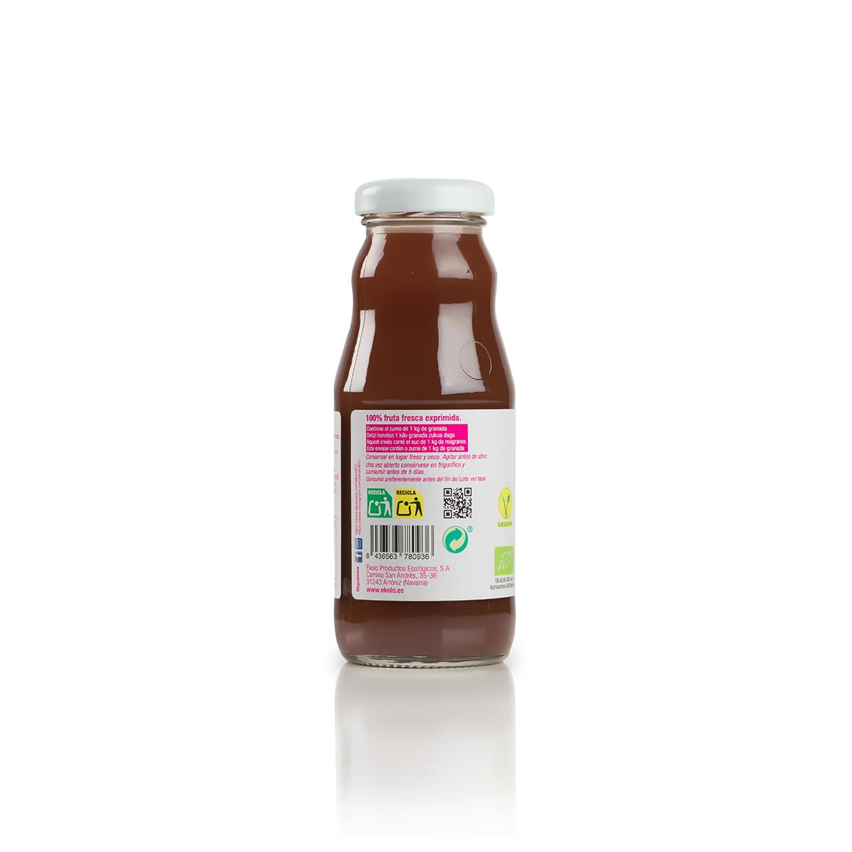 100 % frisch gepresster Granatapfelsaft Ékolo Bio 200 ml