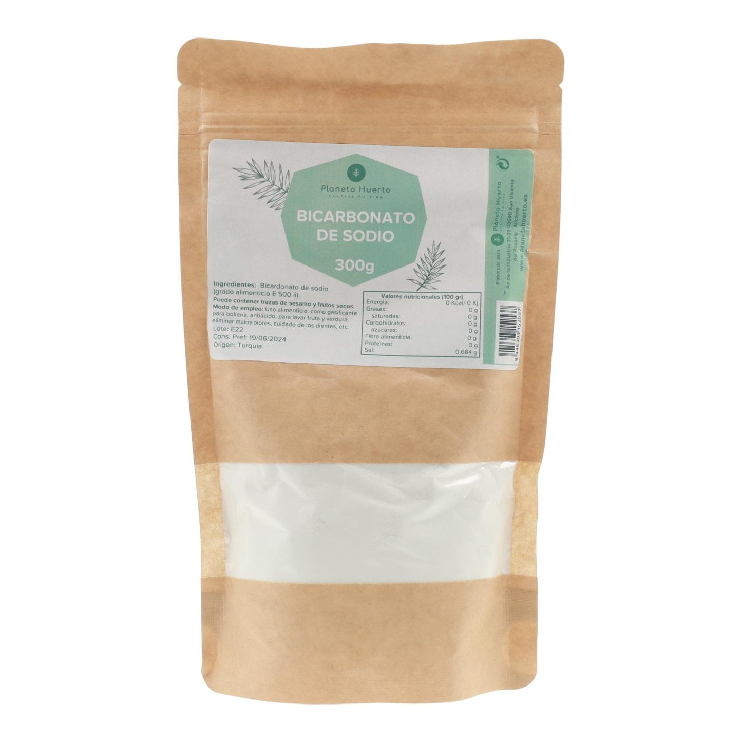 Food grade sodium bicarbonate ECO Planeta Huerto 300 g