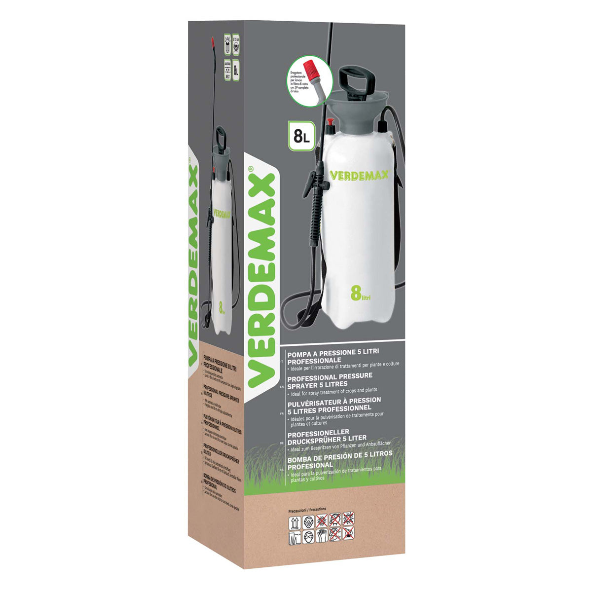 Verdemax 8 L professional pressure sprayer
