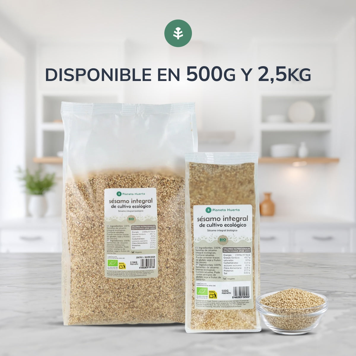 Sezam pełnoziarnisty ECO Planet Garden 2,5 kg