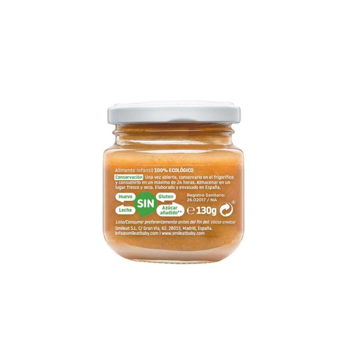 PROMO 3x Vasetto BIO pera e mela +6 mesi Smileat, 130 g