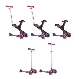 Monopattino convertibile Evo Comfort 5 in 1 rosa Globber