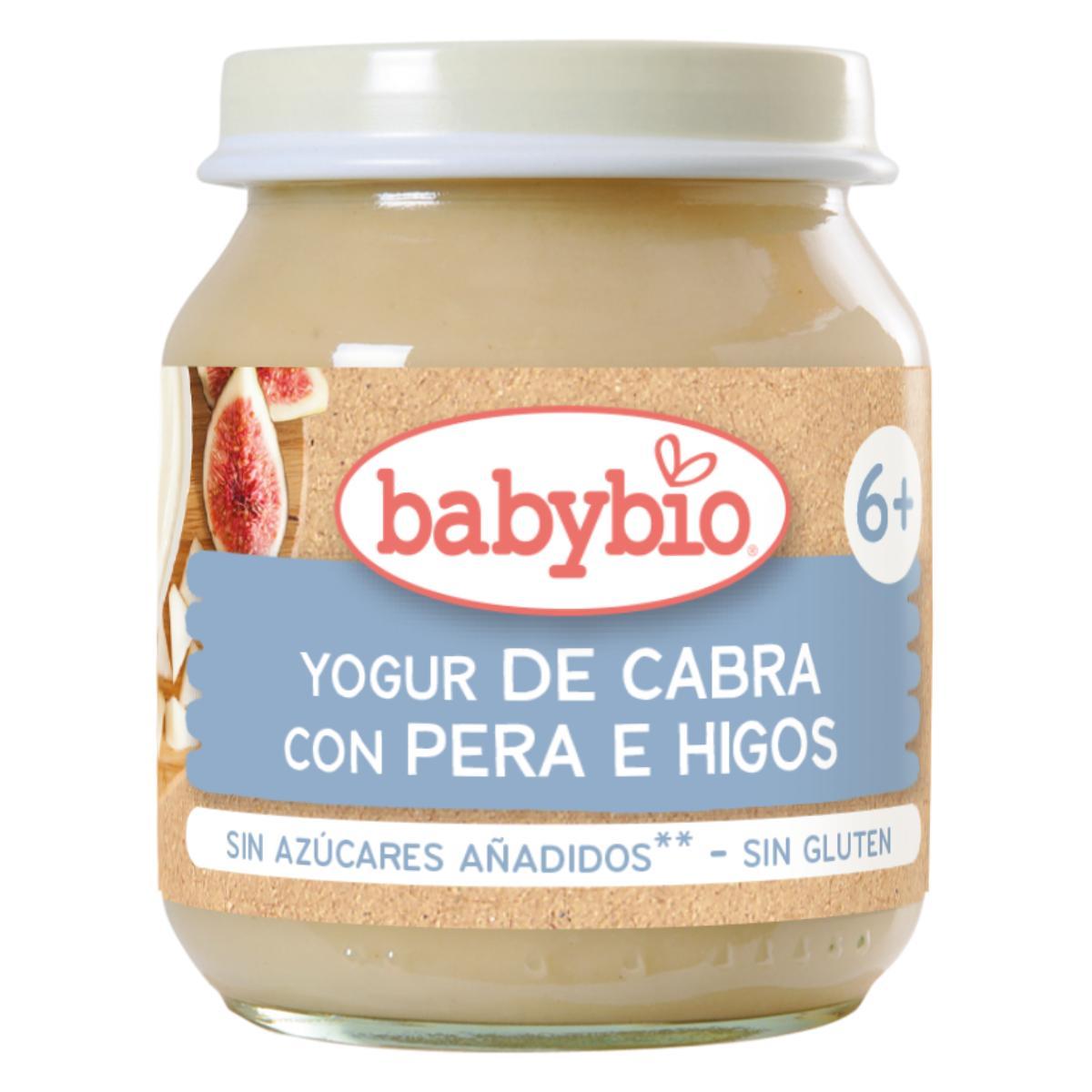 Pack of 3 Babybio goat's milk yoghurts with pear and fig 130 g