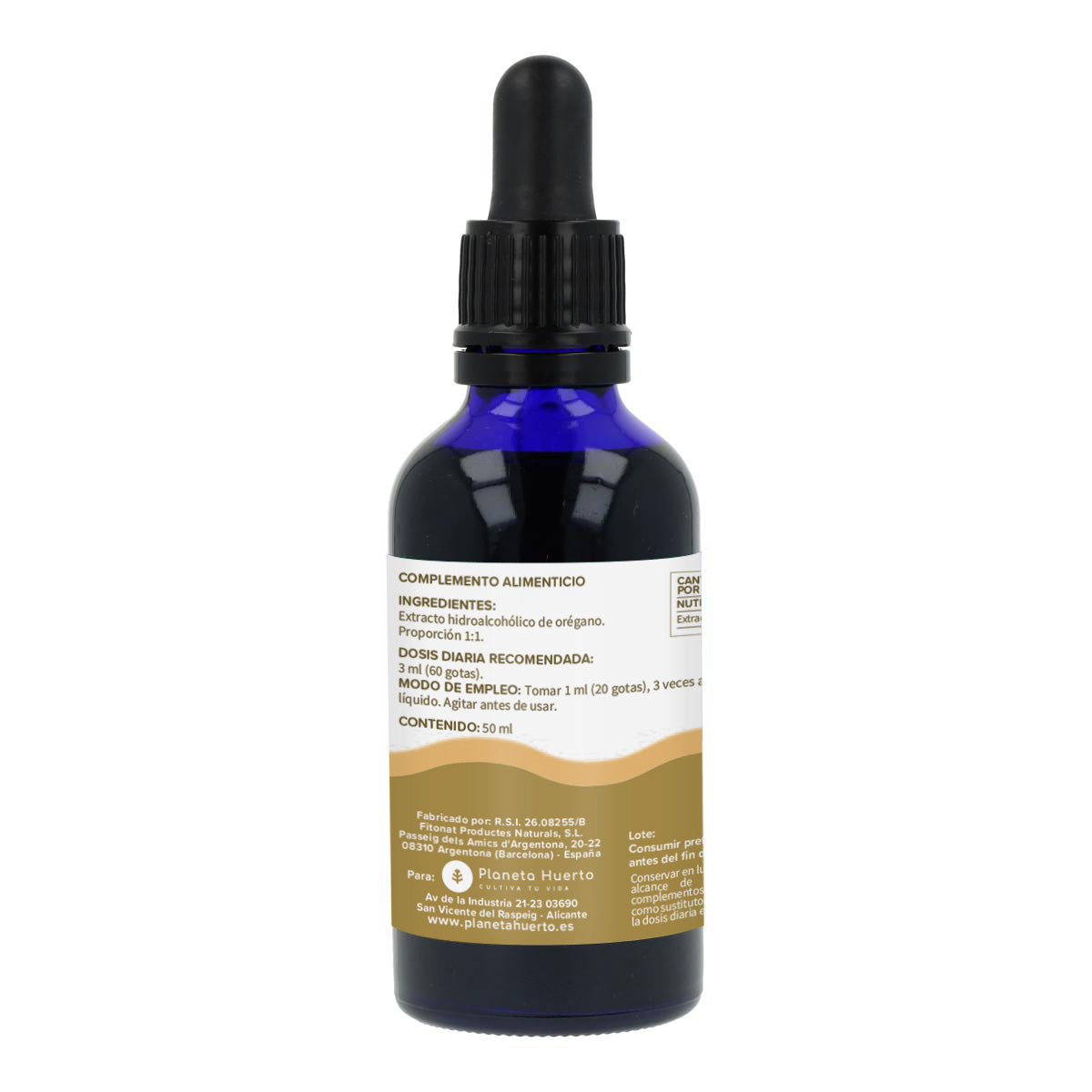 Estratto di origano Planeta Huerto 50 Ml.