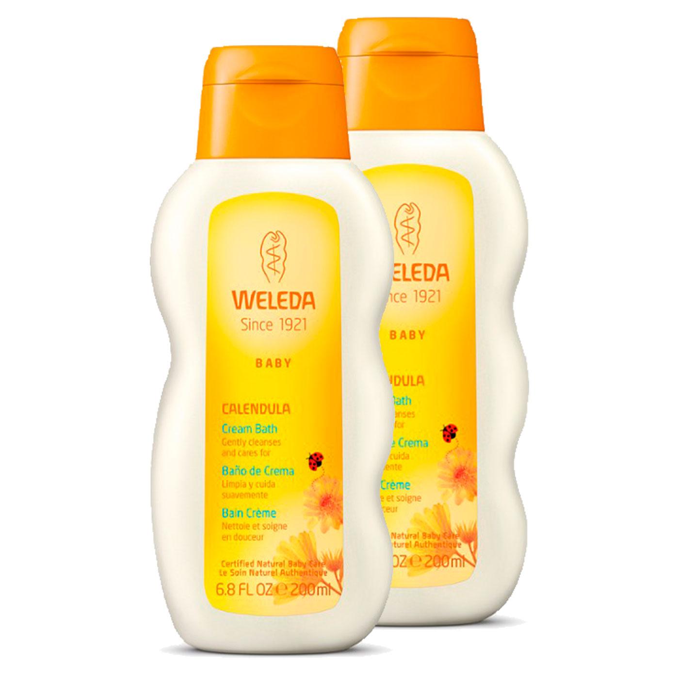 Confezione promozionale 2 pezzi Crema da bagno alla calendula Weleda 200 ml