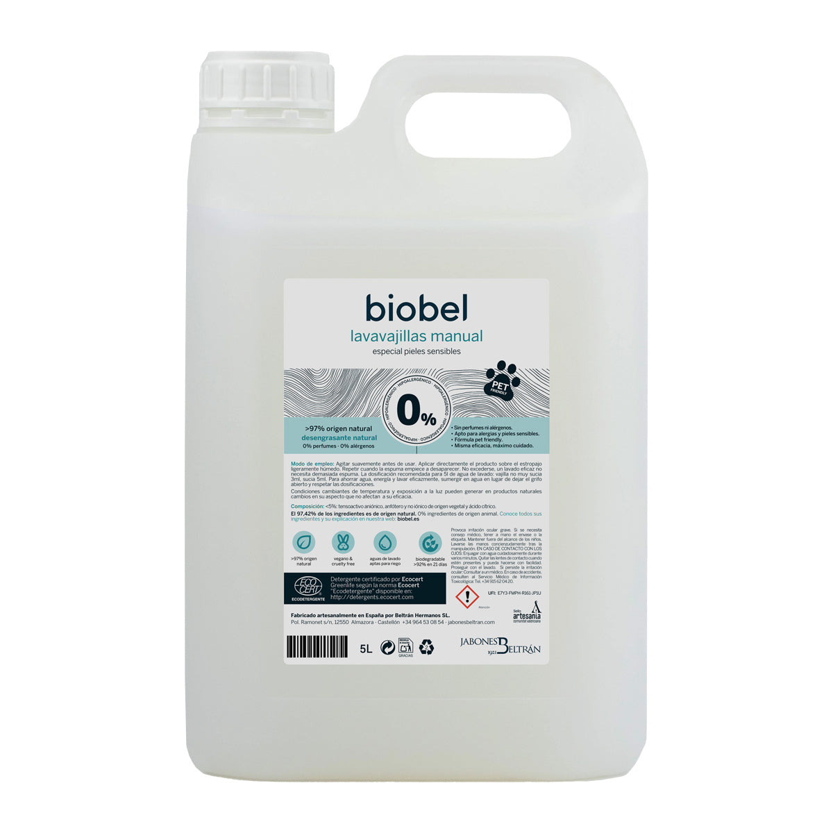 Biobel 0% 5L Geschirrspülmittel