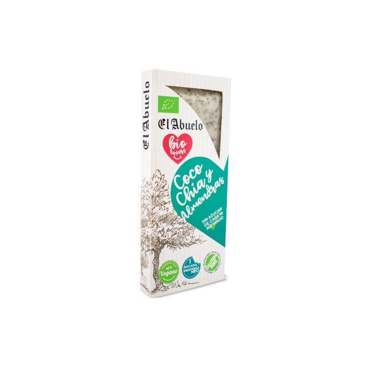 Veganer Nougat Kokosnuss, Chia und Mandeln ECO El Abuelo, 200 g