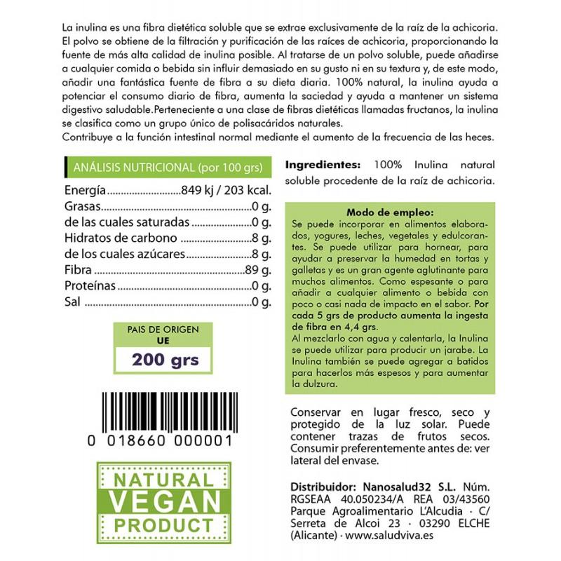 Zichorien-Inulin Salud Viva 200 g