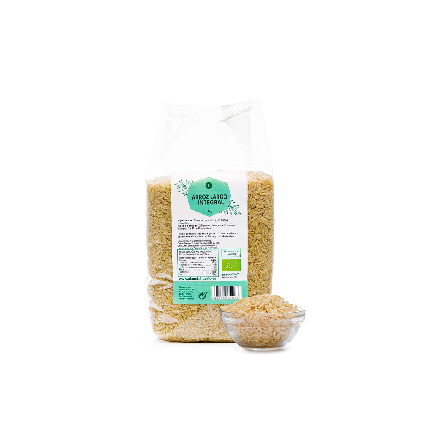 Brauner Langkornreis ECO Planeta Huerto 1 kg
