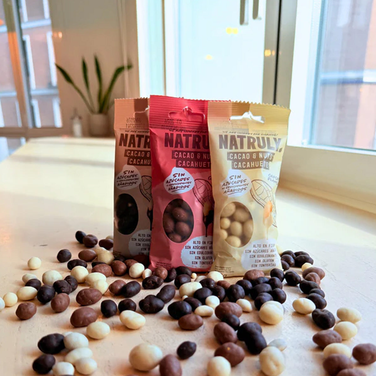 Cacao&Nuts pure chocolade, Natruly, 50 g