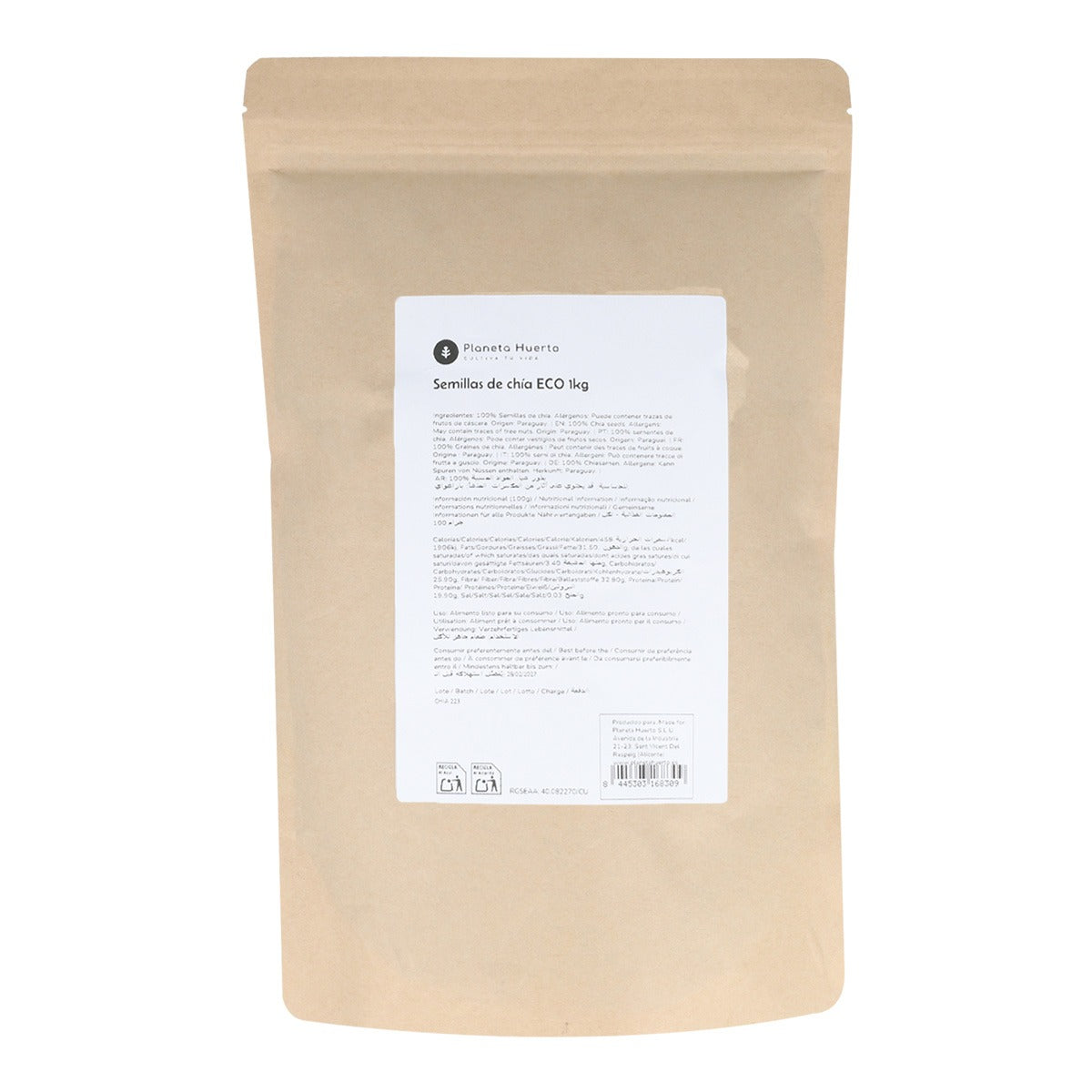 2x ekologiska chiafrön Planeta Huerto 1 kg