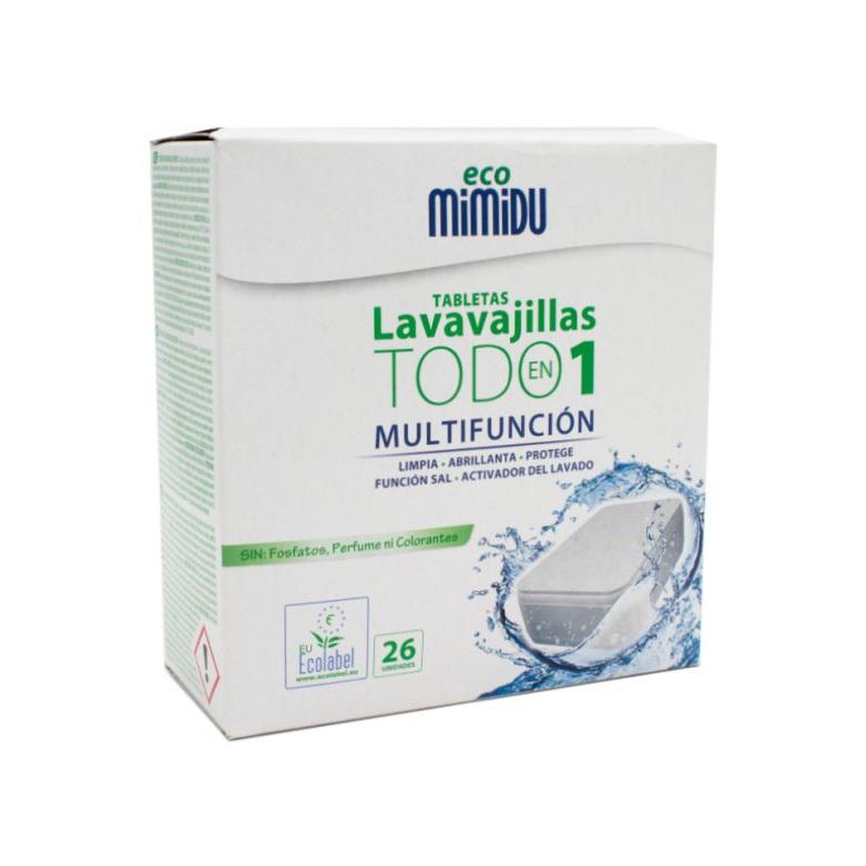 Pastiglia per lavastoviglie Tutto in Uno Mimidu ECO 26 dosi