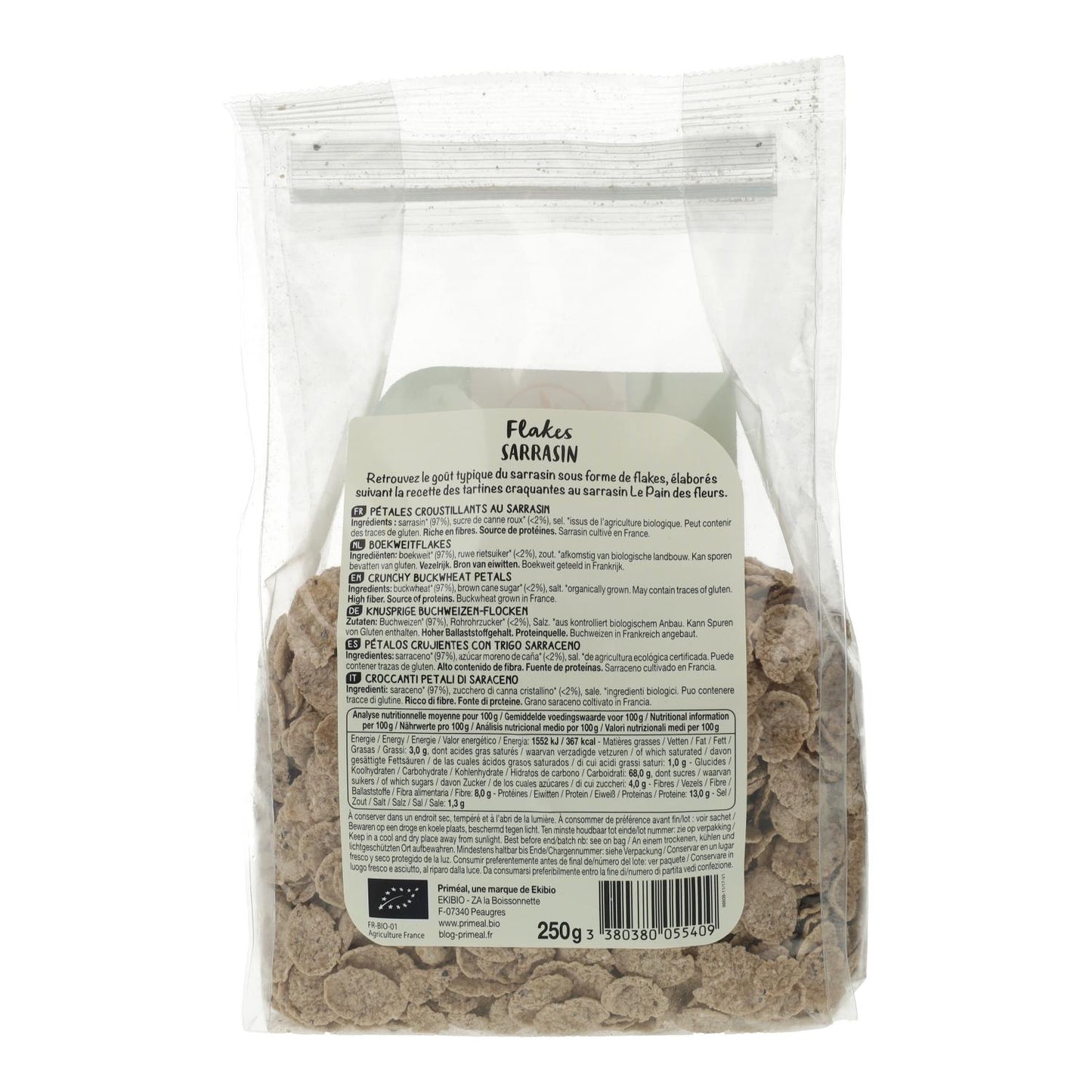 Fiocchi di grano saraceno biologico Primeal 250 g